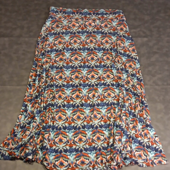 Renee C. Dresses & Skirts - Renee C. Colorful Patterned Boho Style Plus Size Maxi Skirt